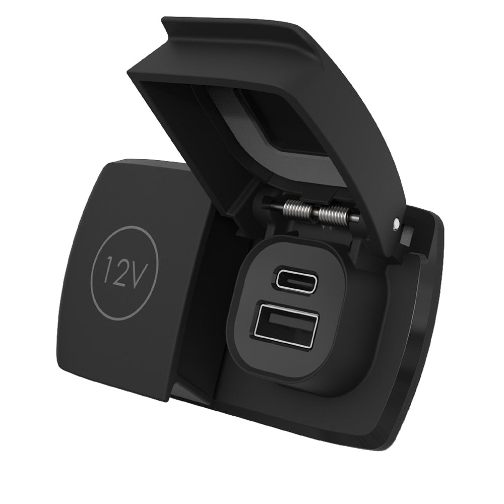 Scanstrut Flip Pro Duo  USBA  USBC w12V Power Socket SCMULTIF2