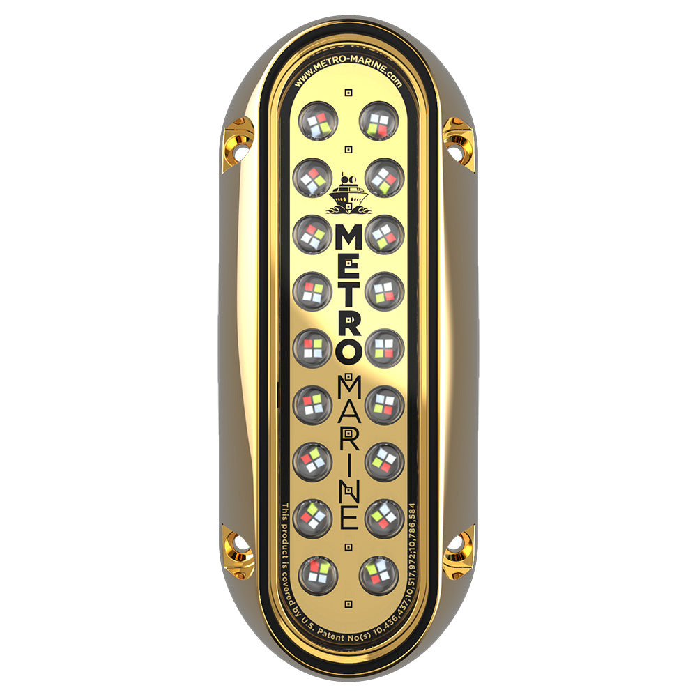 Metro Marine HighOutput Elongated Vertical Mount Light wIntelligent Full Spectrum LEDs  RGBW 90 Beam FBME1VFS90