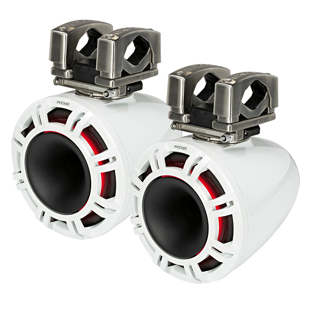 KICKER KMTC9 9 Horn Loaded Tower System  4Ohm White 44KMTC94W