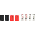 KICKER RT0 Nickel Plated 10AWG 516 Ring Terminal  4Pack 47RT0