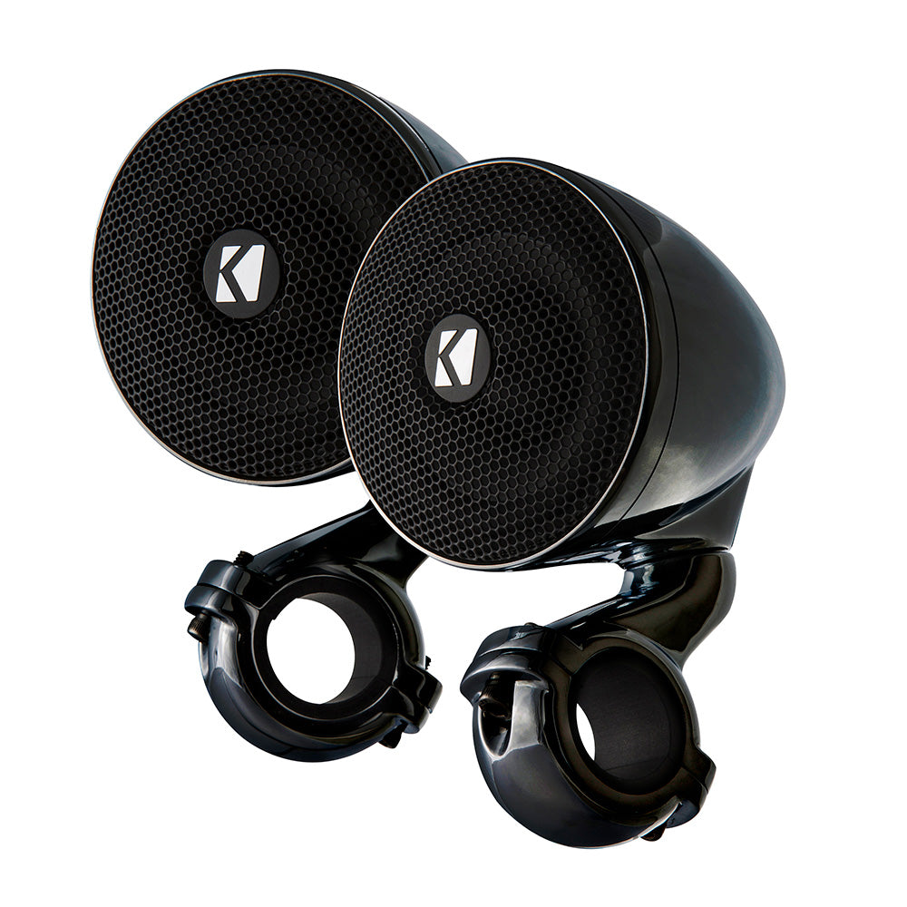 KICKER PSM 3 WeatherProof Mini Enclosed Speaker Pair  4Ohm Black 47PSMB34