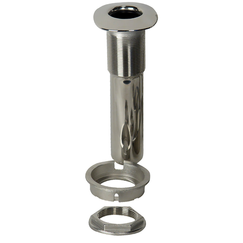 CE Smith 70 Series Screwless Flush Mount Rod Holder  0 Degree  Stainless Steel  Cast Bottom  Black Liner  Boxed 53676C