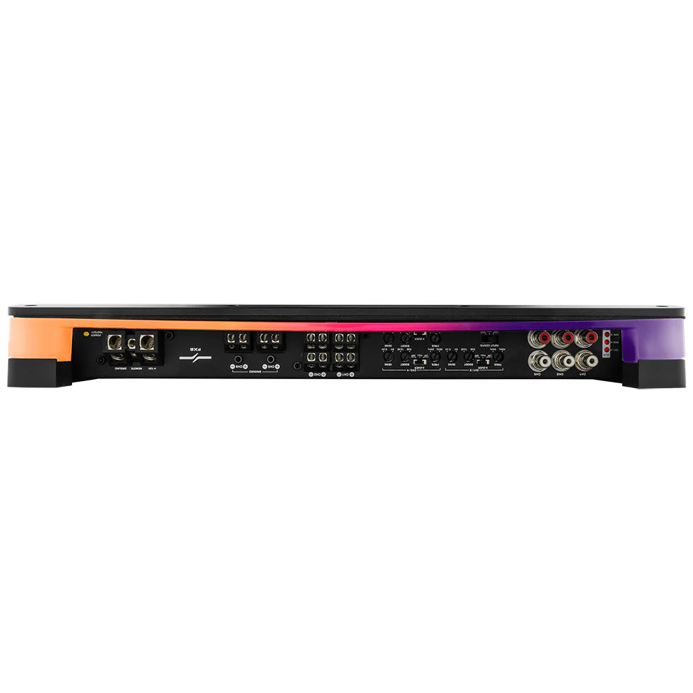 DS18 FlushSurface Mount 6Channel Class D Amplifier wAcrylic Cover  6x180W RMS  4 Ohm FX6