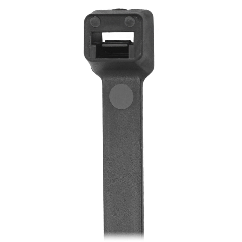 Pacer 8 Cable Tie  Black  50lb Tensile Strength  2 Bundle Diameter  100 Piece Bag CT2S100BK