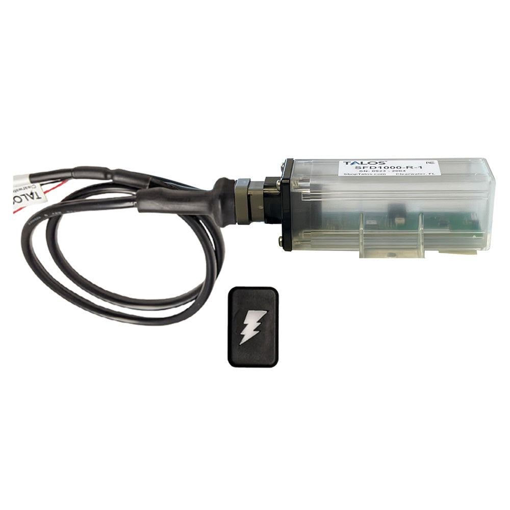 TALOS Remote Housing Lightning Detection System w20 Cable  Black Rectangular Indicator wTranslucent Housing