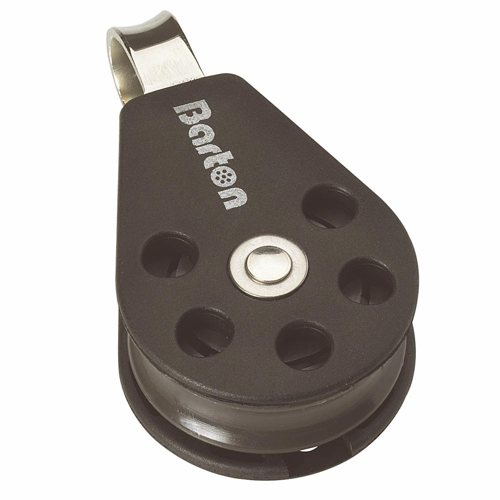 Barton Size 1 30mm Plain Bearing Pulley Block Single Fixed Eye N01110