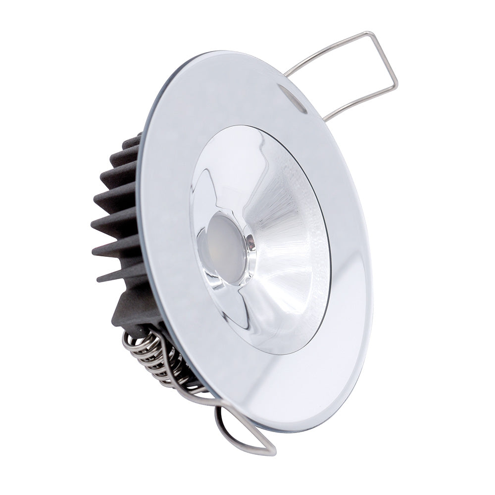 Lumitec Illusion Flush Mount LED Down Light  Spectrum RGBW  Cool White  Mirrored Housing 117147