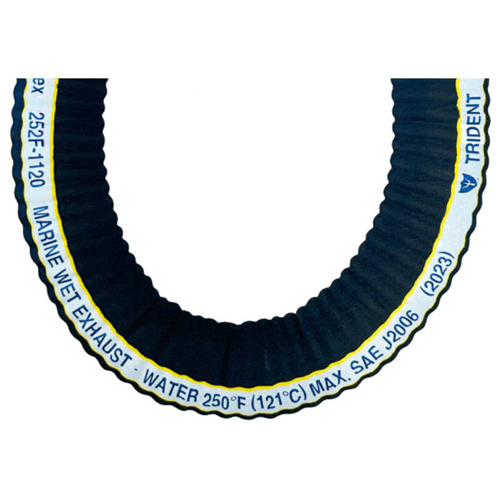 Trident Marine 2 ExtraFlex Corrugated Marine Wet Exhaust Hose  Sold by the Foot 252F2006FT