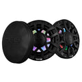 DS18 65 2Way Coaxial Marine Speakers wDigital LED Lights  Bullet Tweeter  Black  150W 4Ohm NXLIQ6BK