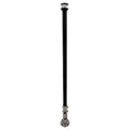 Seaview 36 Manually Folding Light Post w316 Stainless Steel Base  LTBLED12C5 Navigation Light  Black SVMHB136LEDSSB