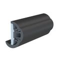 TACO SuproFlex Rub Rail Kit wFlex Vinyl Overlay Insert  2H x 114W x 80L  Black wBlack Insert V119993BBK802
