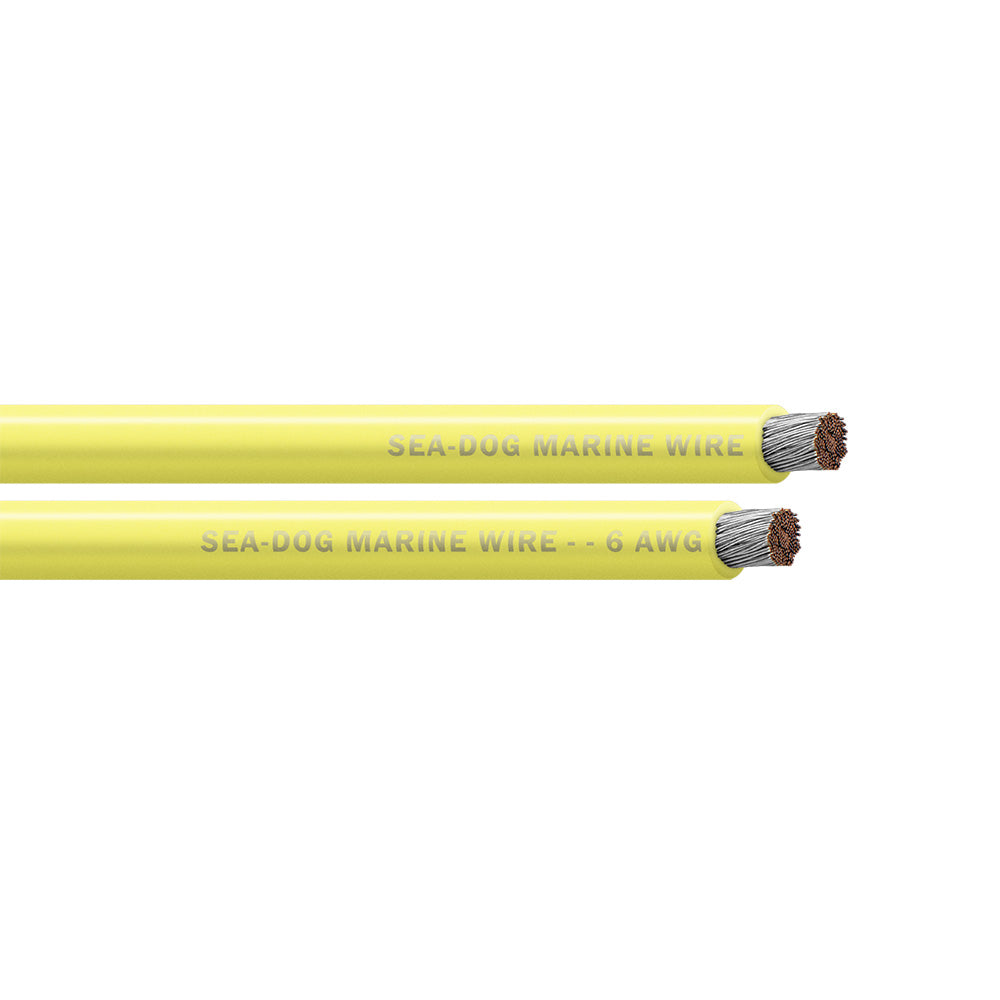 SeaDog 6 AWG Yellow Battery Cable  25 8006030
