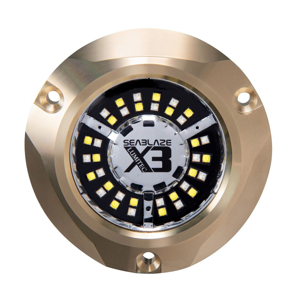 Lumitec SeaBlaze X3 LED Underwater Light  Dual Color WhiteBlue 101945