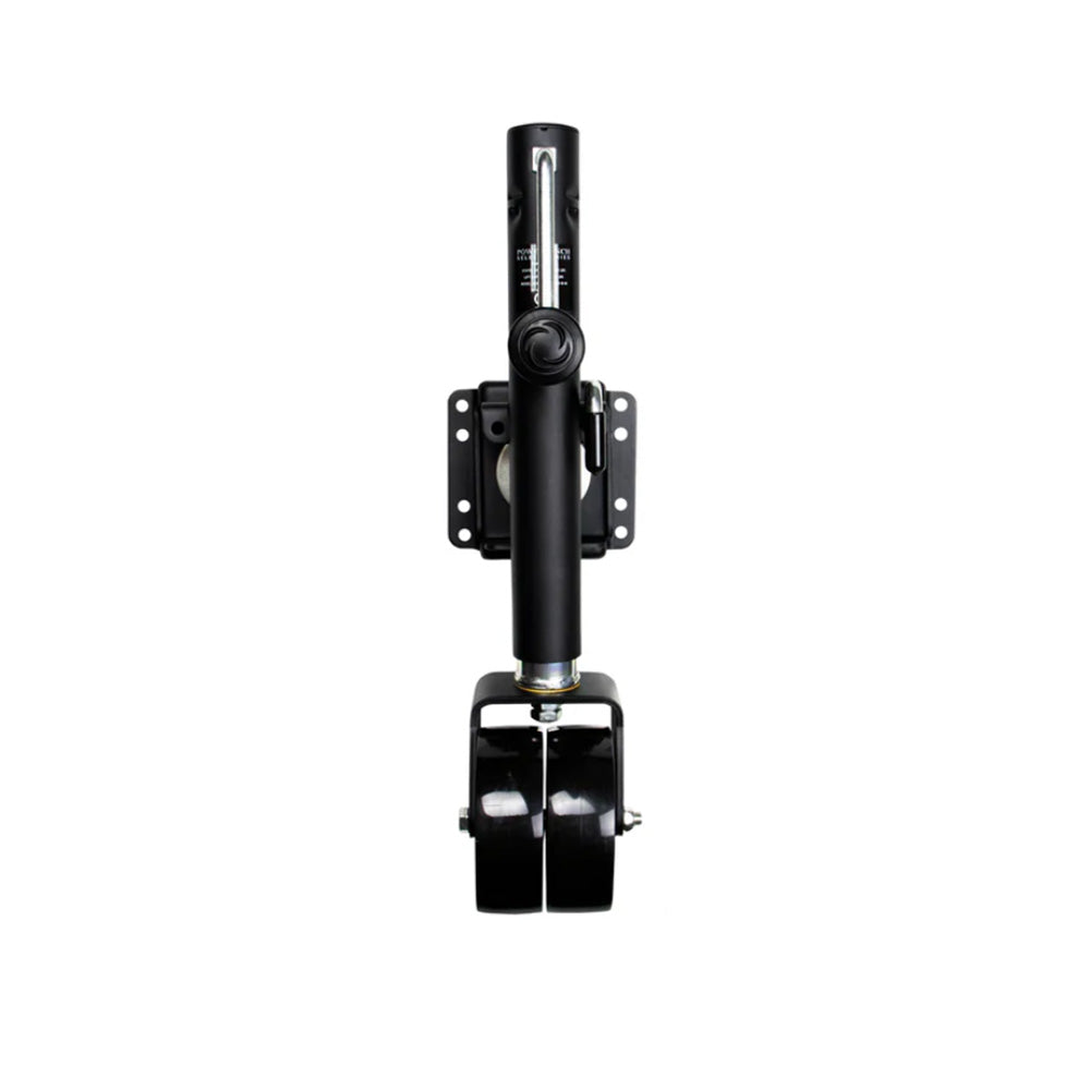 Powerwinch Select Series Jack  1500lb WeldOn Double Wheel Carbon Black 21400J1500W2BR