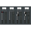 Blue Sea 8086 AC 3 Sources 12 PositionsDC Main 19 Position Toggle Circuit Breaker Panel  White Switches 8086