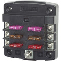Blue Sea 5033 ST Blade Fuse Block wout Cover  6 Circuit wout Negative Bus 5033