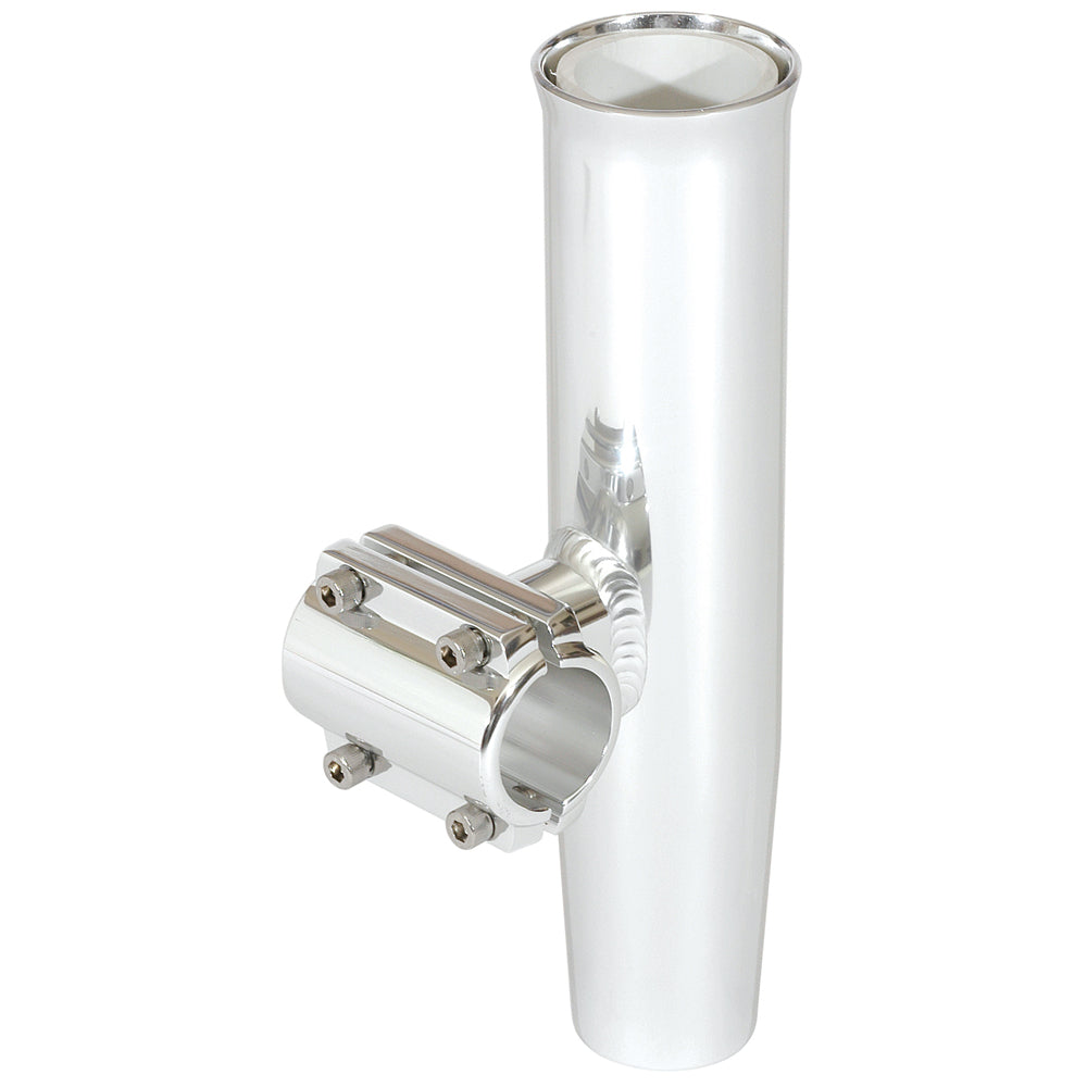 Lees ClampOn Rod Holder  Silver Aluminum  Horizontal Mount  Fits 1315 OD Pipe RA5202SL