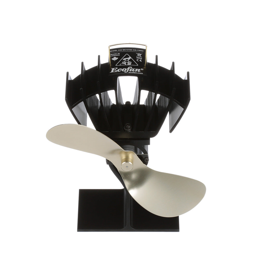 Ecofan by Caframo UltrAir 810CA Heat Powered Stove Fan  Gold Blade 810CABBX