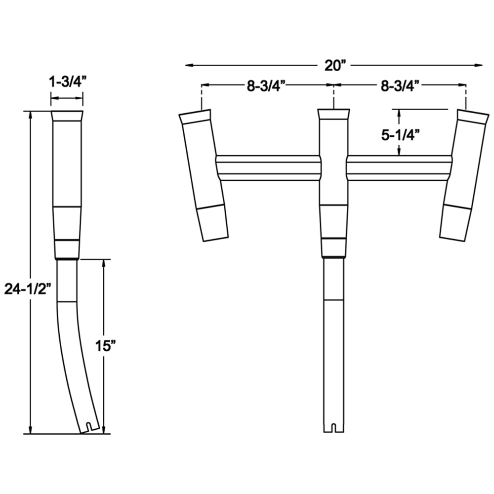 TACO Kite Fishing 3Rod Cluster F310770BSA1