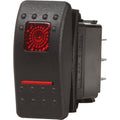 Blue Sea 7939 Contura II Switch DPDT Black  ONON 7939