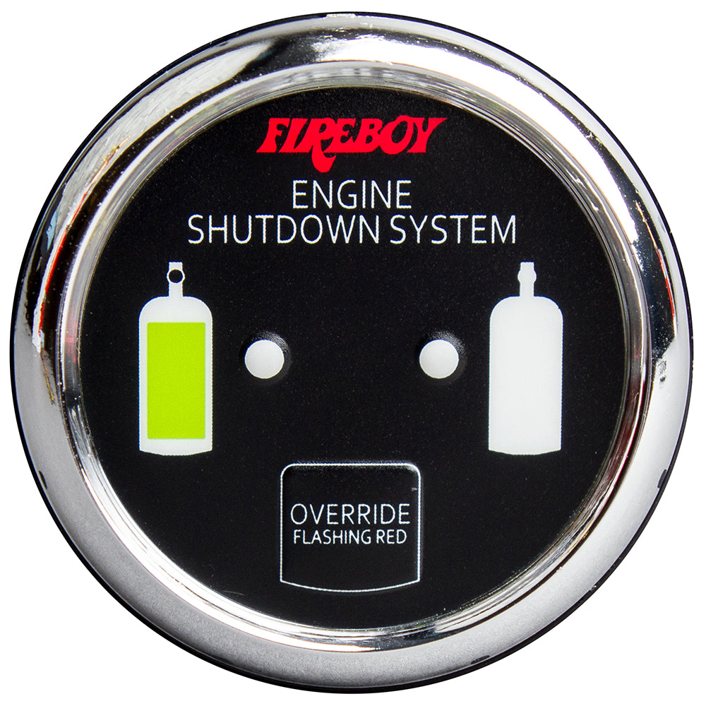 FireboyXintex Deluxe Helm Display wGauge Body LED  Color Graphics fEngine Shutdown System  Chrome Bezel Display DURCH20R