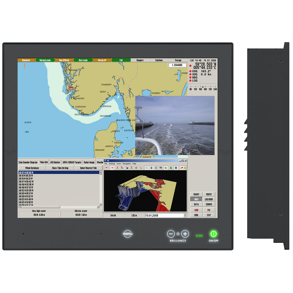 Hatteland Series X  Generation 2 G2 HighBright 17 MultiPower Display wButtons  ACDC 24V HD 17T22 MMDMA1FHGA