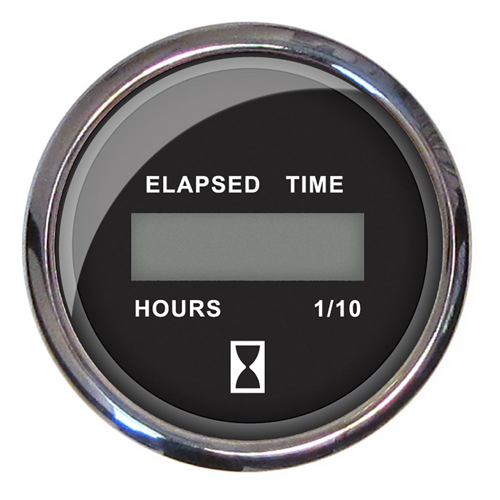 Faria Chesapeake Black 2 Hourmeter Digital 13715