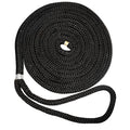 New England Ropes 58 Double Braid Dock Line  Black  50 C50542000050