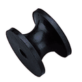 SeaDog Replacement Short Bow Roller  Natural RubberBrass Insert 3280591