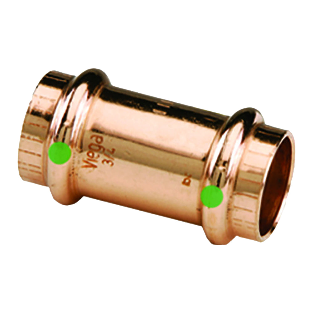 Viega ProPress 114 Copper Coupling wStop  Double Press Connection  Smart Connect Technology 78062
