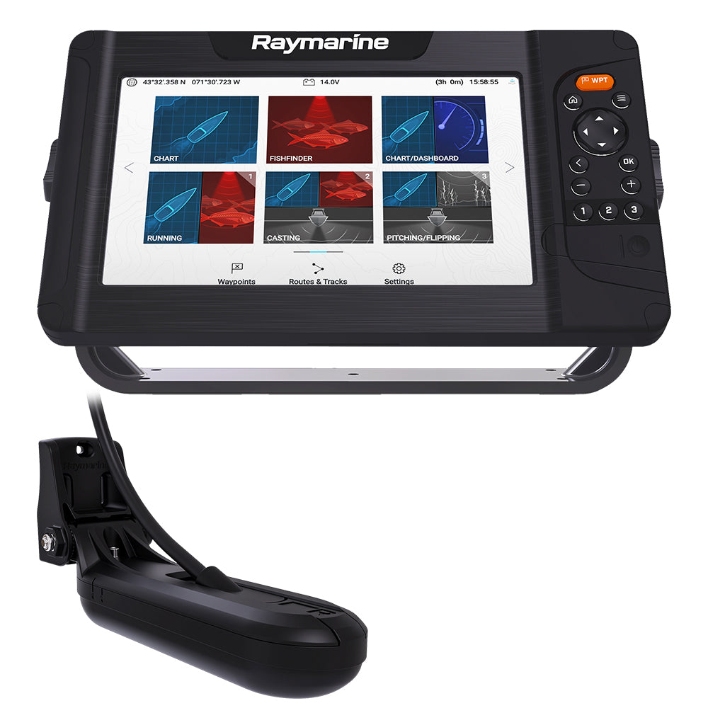 Raymarine Element 9 HV Combo wHV100 Transom Mount Transducer  Lighthouse North America Chart E7053405102