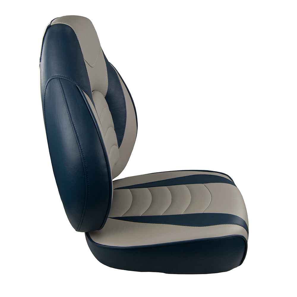 Springfield Fish Pro High Back Folding Seat  BlueGrey 10416311