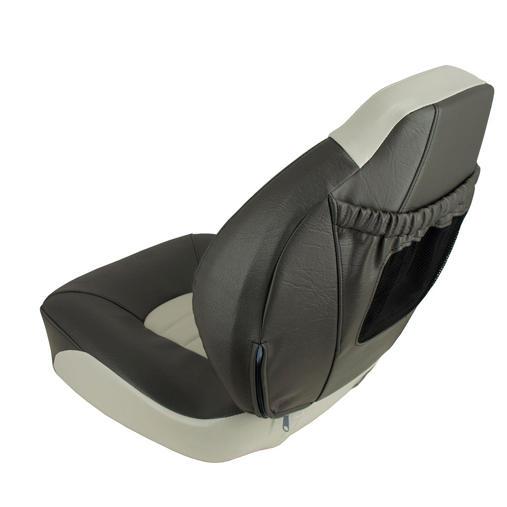 Springfield Fish Pro Mid Back Folding Seat  CharcoalGrey 1041733