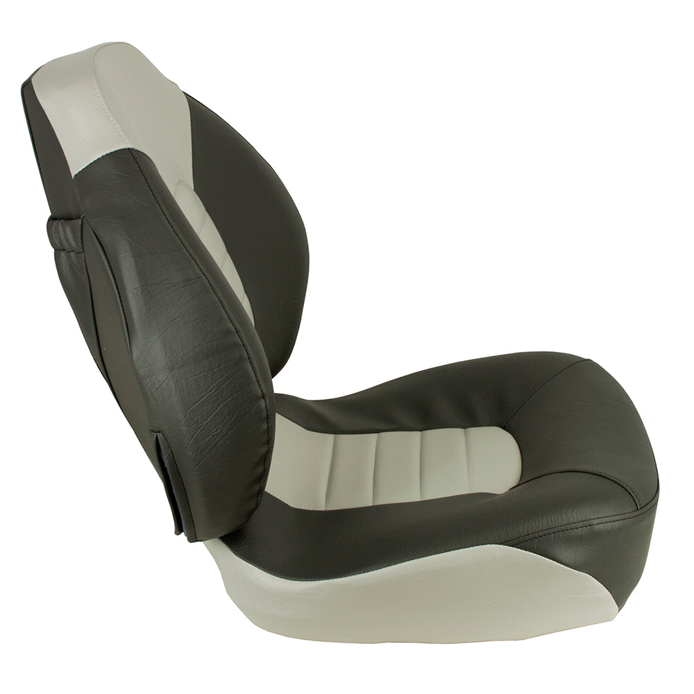 Springfield Fish Pro Mid Back Folding Seat  CharcoalGrey 1041733
