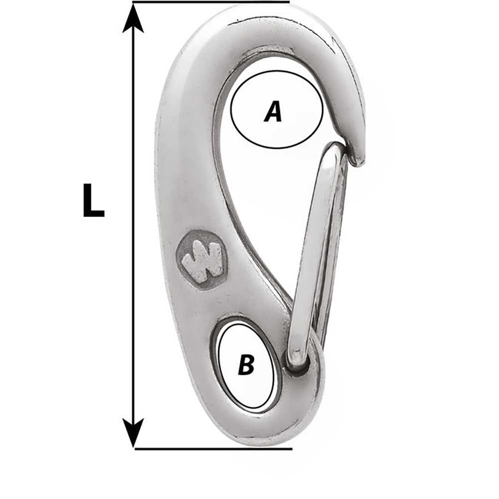 Wichard Safety Snap Hook  35mm 02479