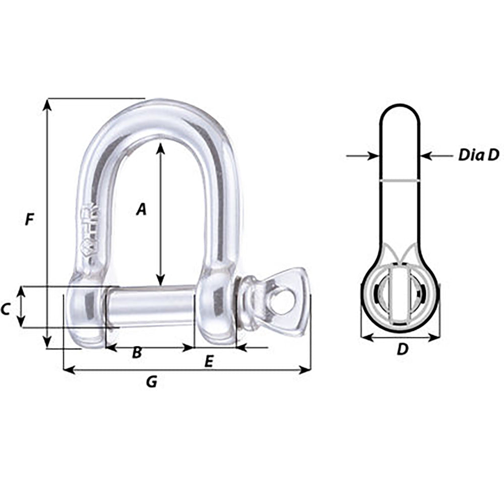 Wichard HR D Shackle  Diameter 1564 11203