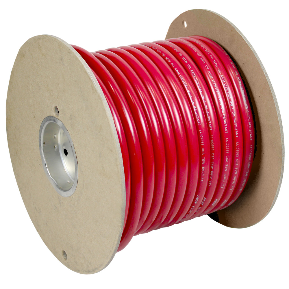 Pacer Red 1 AWG Battery Cable  100 WUL1RD100