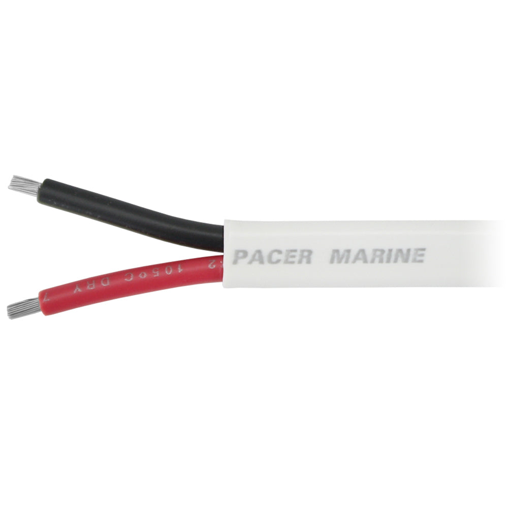Pacer 142 AWG Duplex Cable  Flat Cable  RedBlack  250 W142DC250