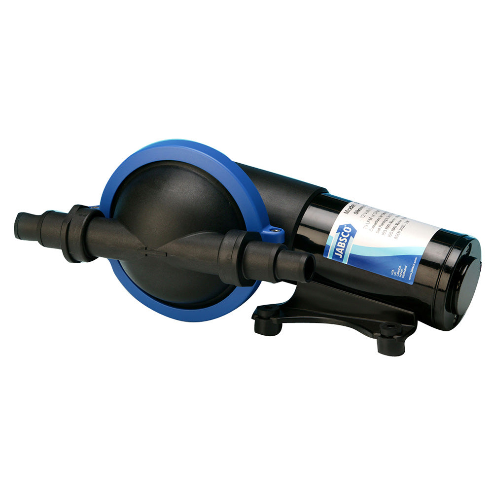 Jabsco Filterless BilgeSinkShower Drain Pump  42 GPM  24V 508801100