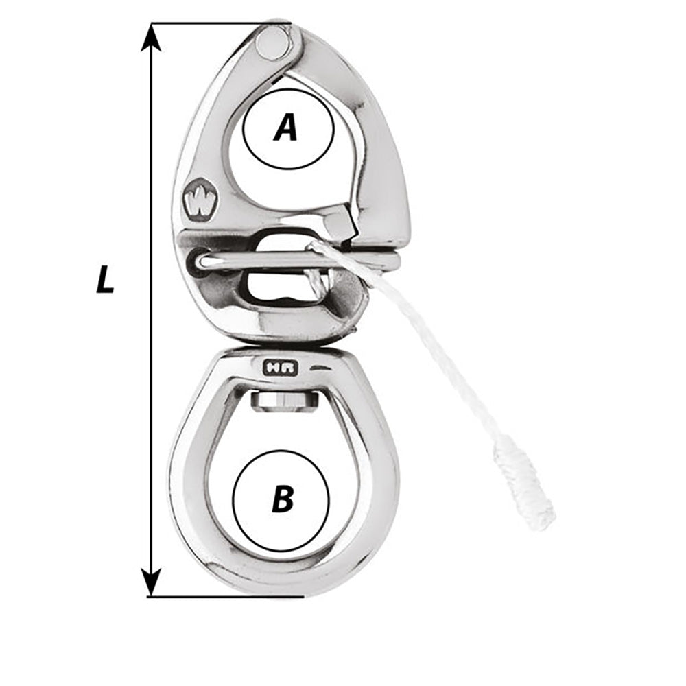 Wichard HR Quick Release Snap Shackle With Large Bail 160mm Length  61964 02778