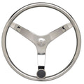 Uflex  V46  135 Stainless Steel Steering Wheel wSpeed Knob  No Wheel Nut V46