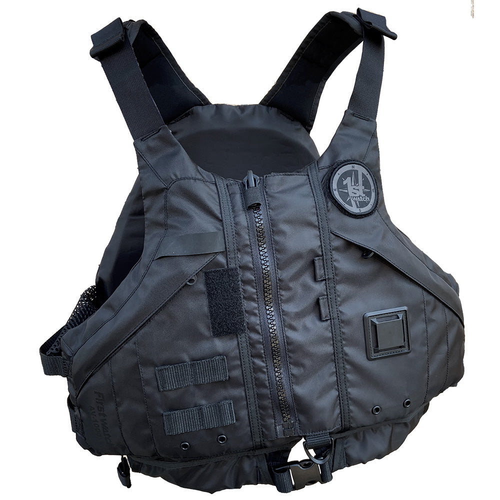 First Watch AV1000 Kayak Style Duty PFD  Black  XLXXL AV1000BKXLXXL