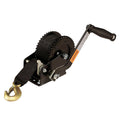 Attwood 2000 lb Dual Drive Winch  2 x 20 Nylon Strap 111954