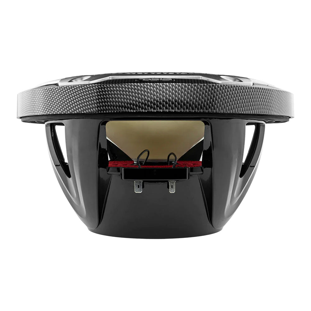 DS18 HYDRO 10 2Way Speakers wBullet Tweeter  Integrated RGB LED Lights  Carbon Fiber CF10M